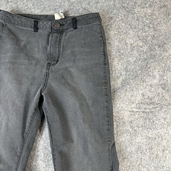 Free People Pants Women's 29 Black Denim Jeans Flared Bell Cotton Blend - Picture 2 of 10